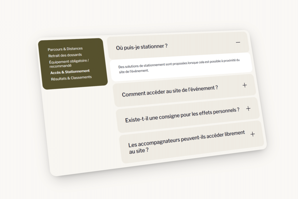 gestion des faq sur les sites drevo
