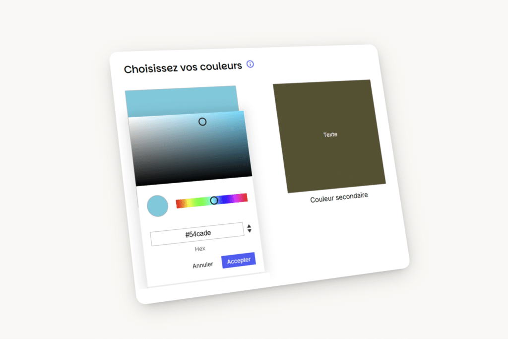 Gestion des couleurs des sites drevo