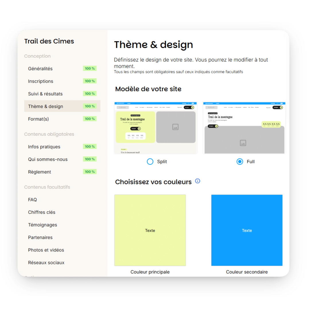 Thème et design drevo